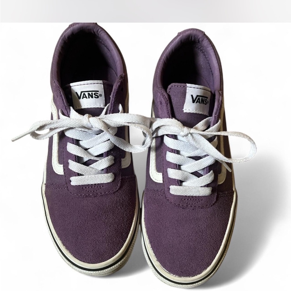 Vans Purple Sneakers with White Laces